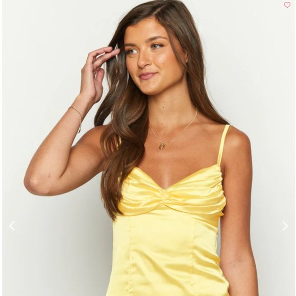 Honey Yellow Mini Dress size 0 - Picture 1 of 4
